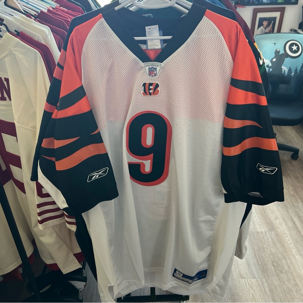 Reebok Authentic Cincinnati Bengals Carson Palmer Jersey White Size 56 Mint